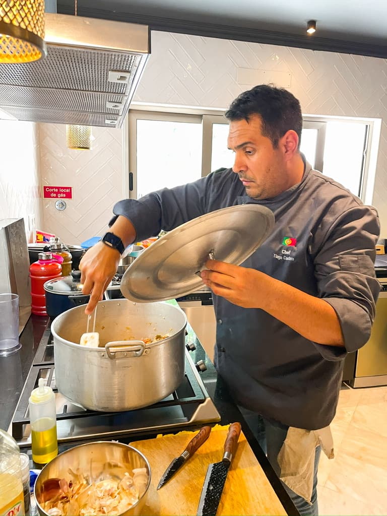 Dish cooked by Chef Tiago Caetano