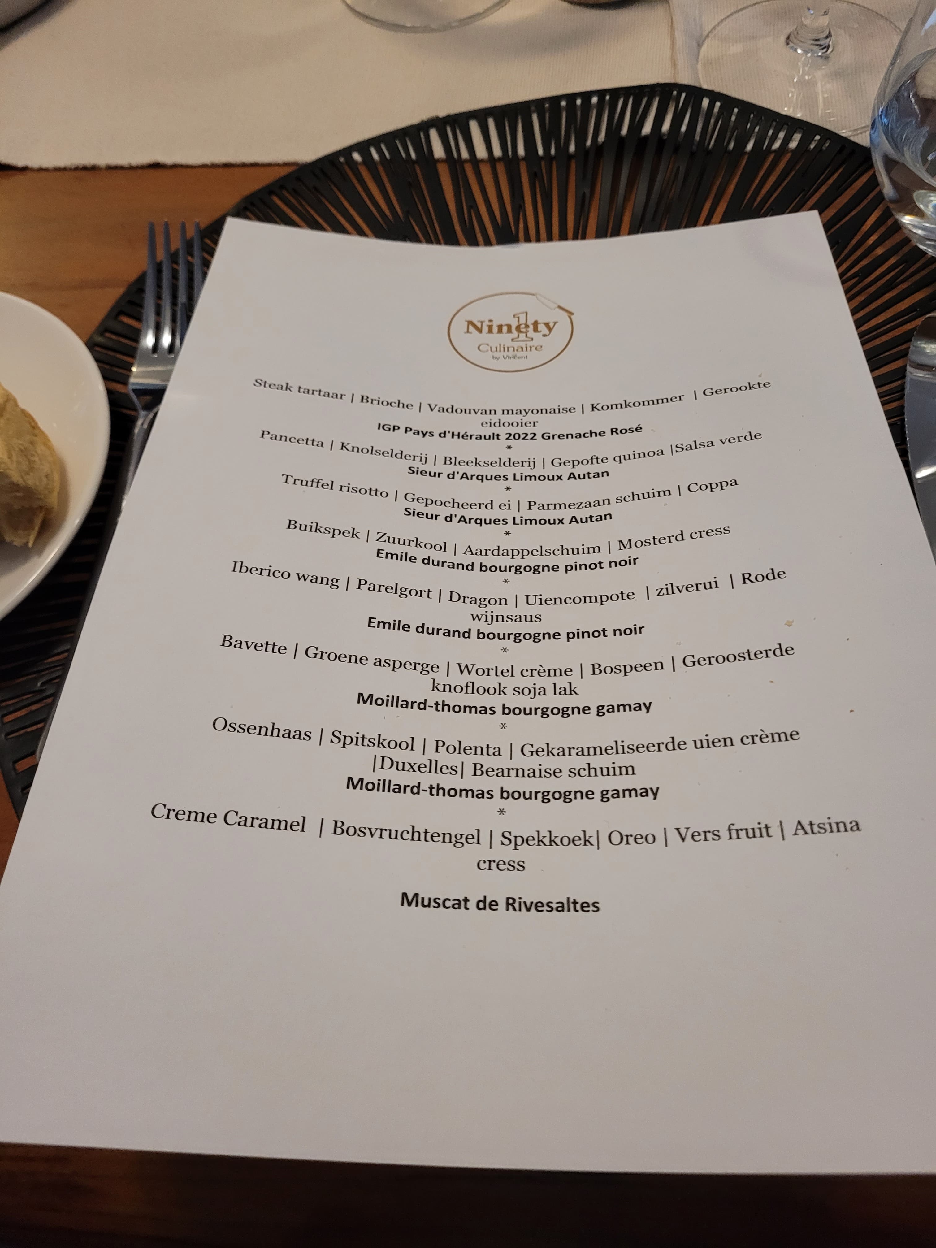 Un incroyable dîner privé avec Chef Vincent