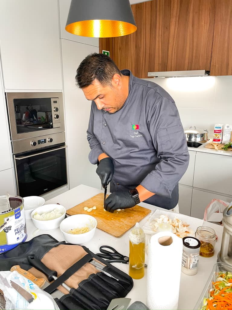 Dish cooked by Chef Tiago Caetano