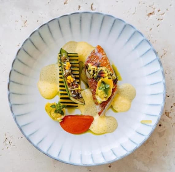 Dish cooked by Chef Diego De Baets