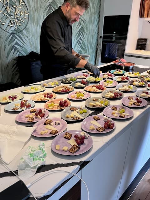 An amazing private dinner with Chef Terenzio & Andrea
