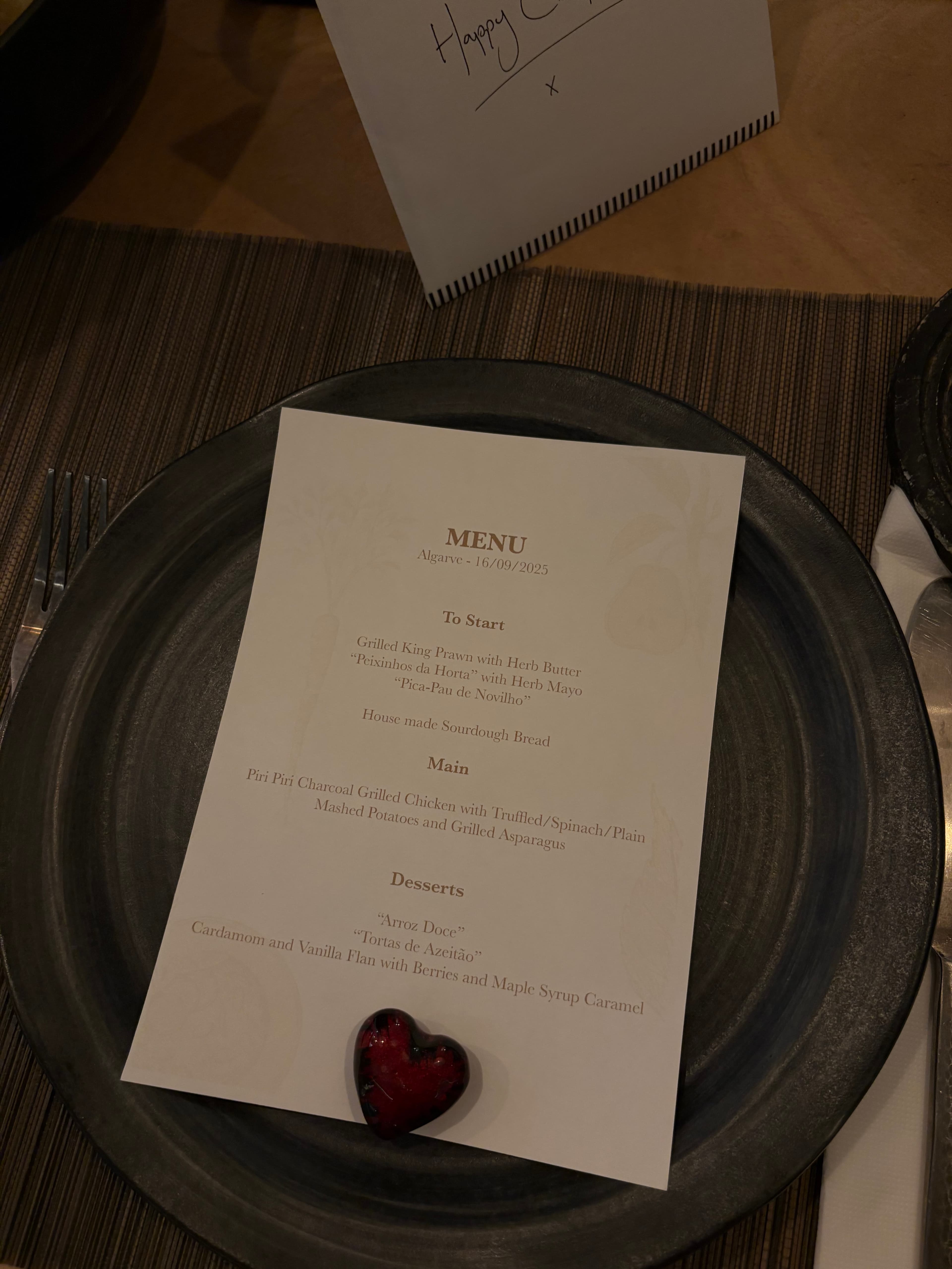 Dinner with Chef Thomas Mancini