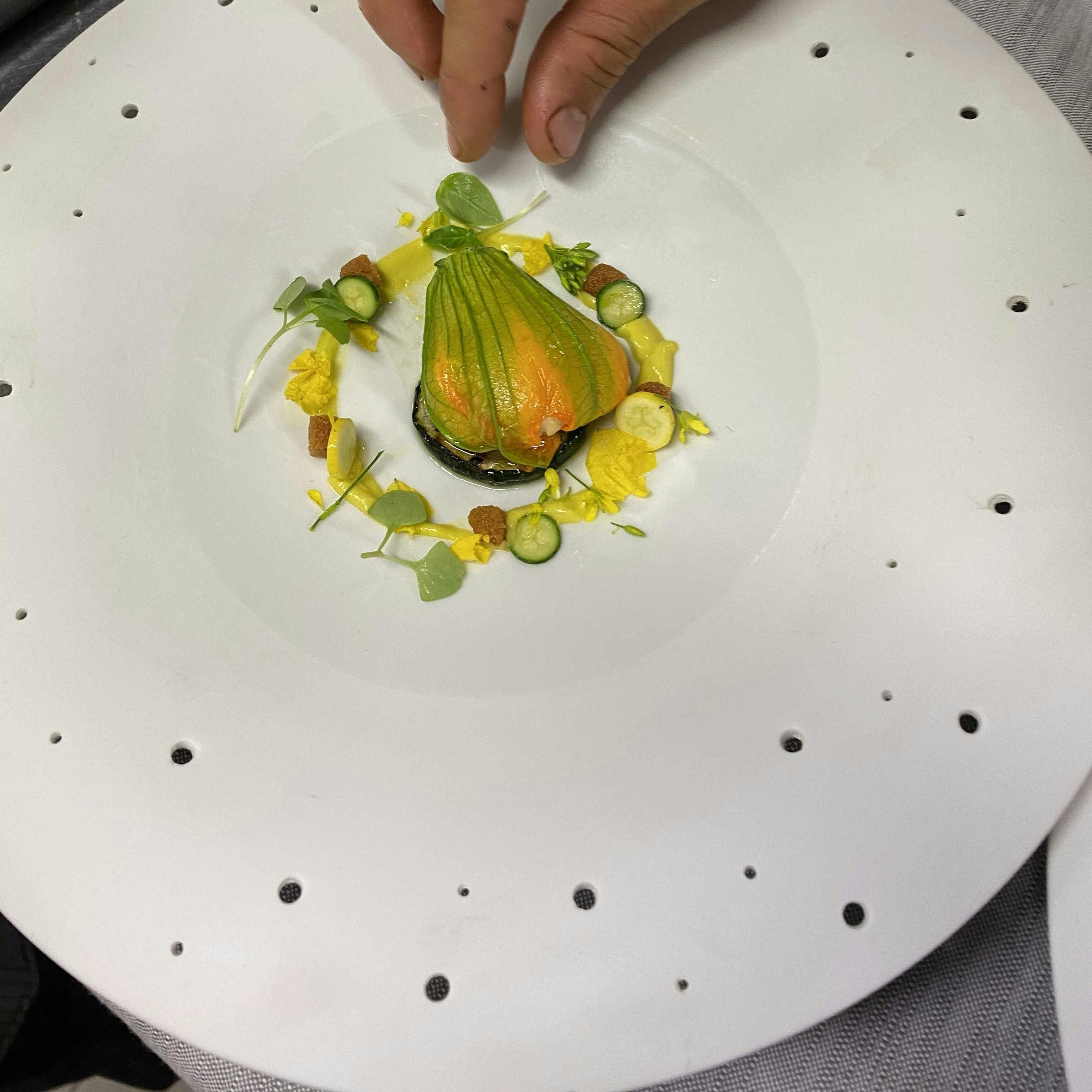 Dish cooked by Chef Giuseppe Dario Caliandro