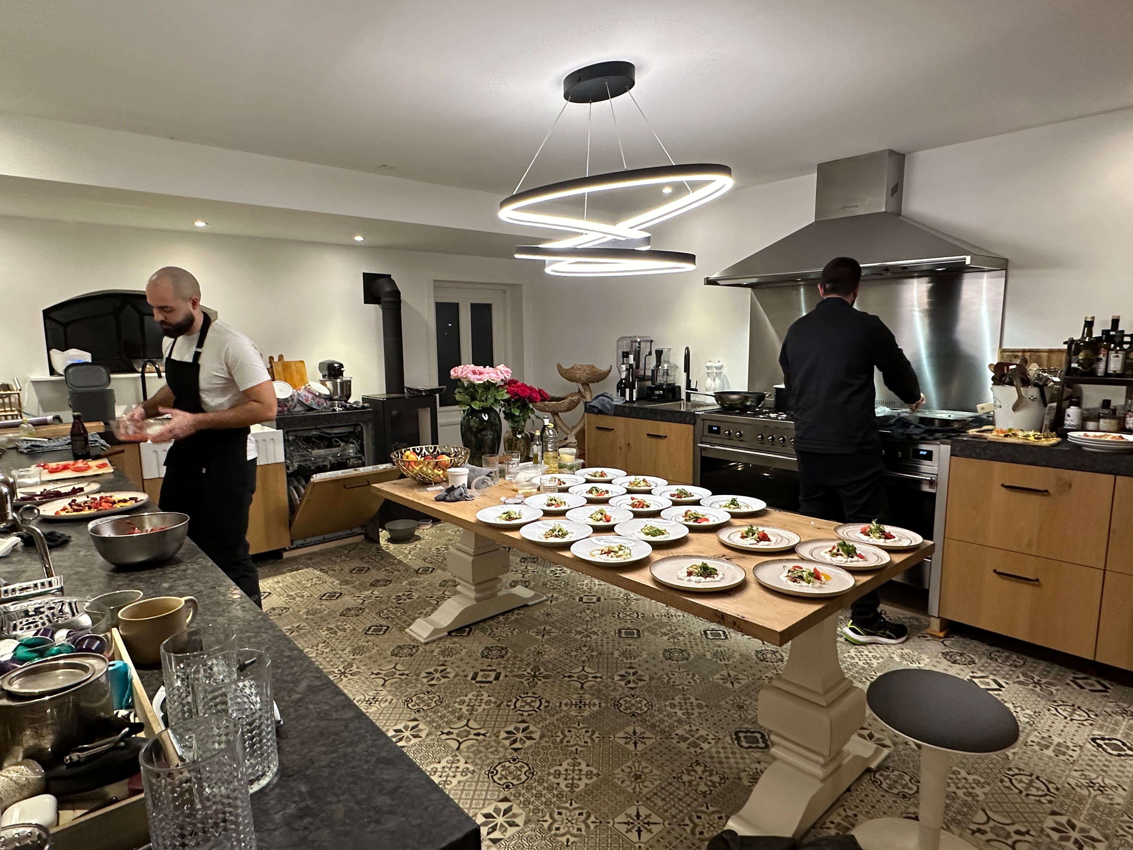 An amazing private dinner with Chef Terenzio & Andrea