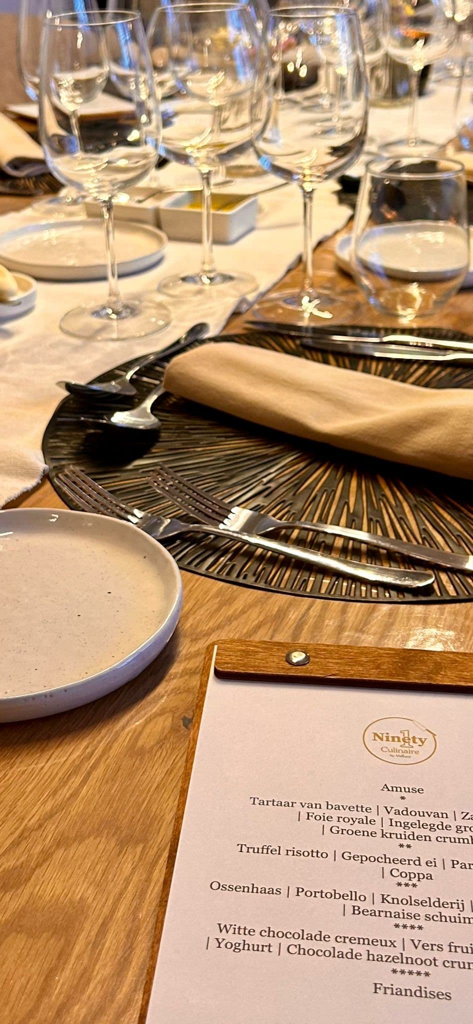 Un incroyable dîner privé avec Chef Vincent