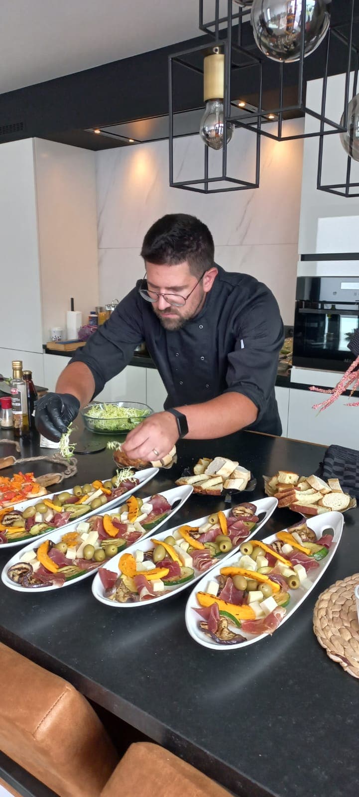 An amazing private dinner with Chef Terenzio & Andrea