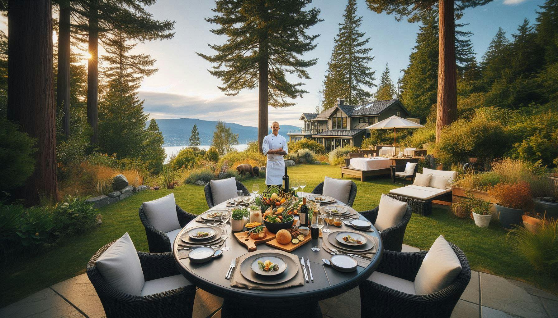 An example of a private chef event in Banff