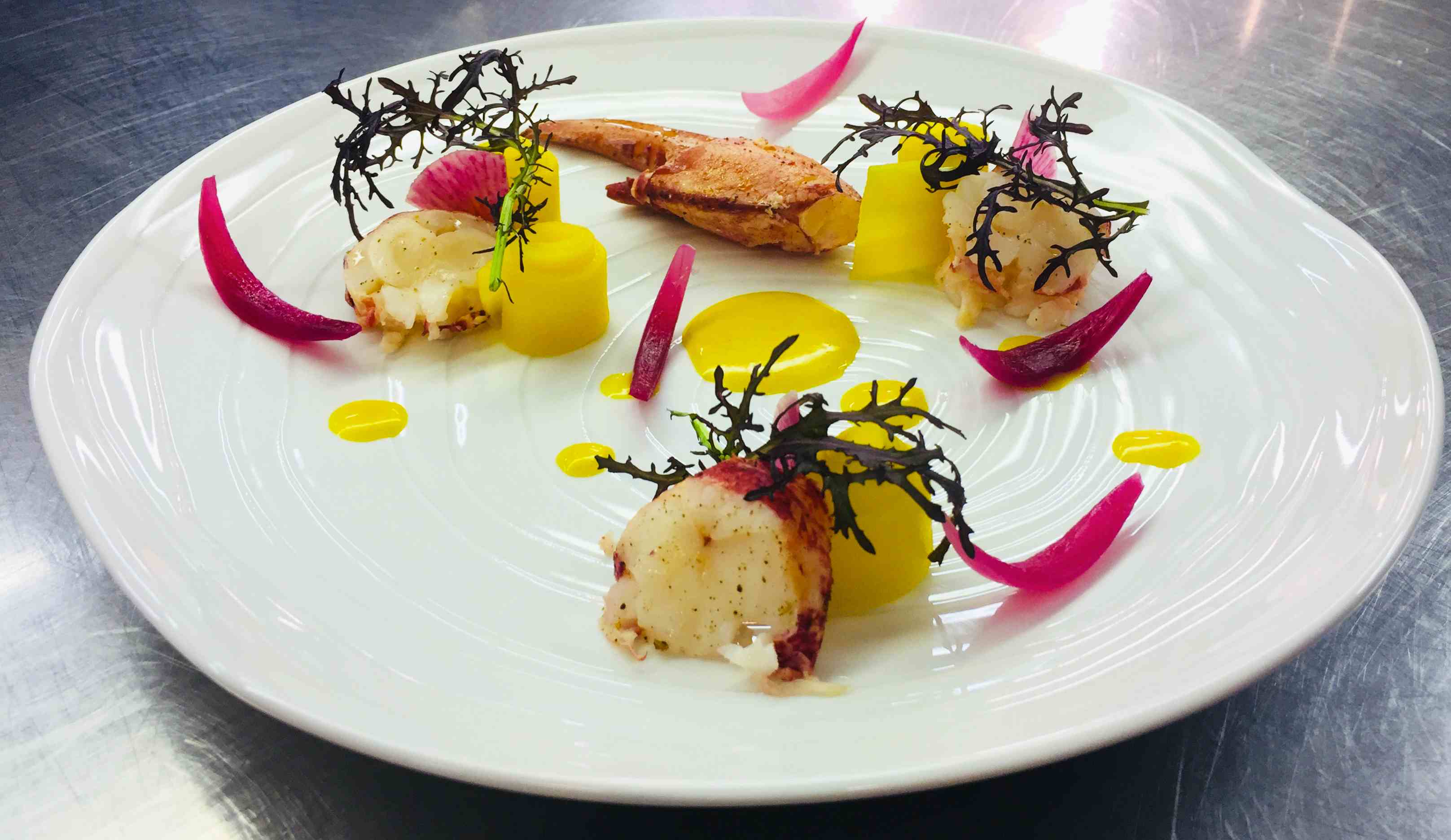 Dish cooked by Chef Simon Provost