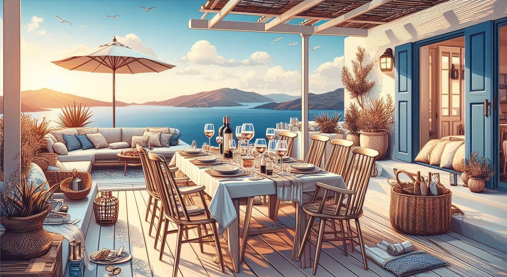 An exclusive private dinner in Symi