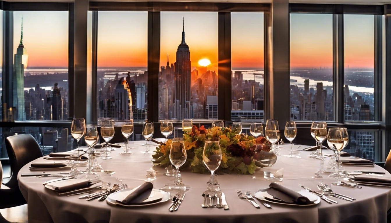 View from a private dining event in New York City