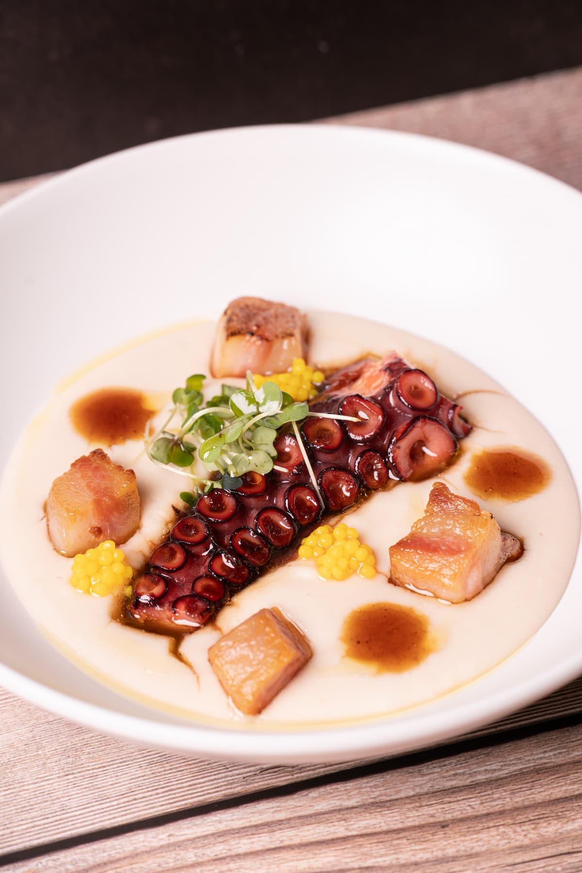 Dish cooked by Chef Santiago Font