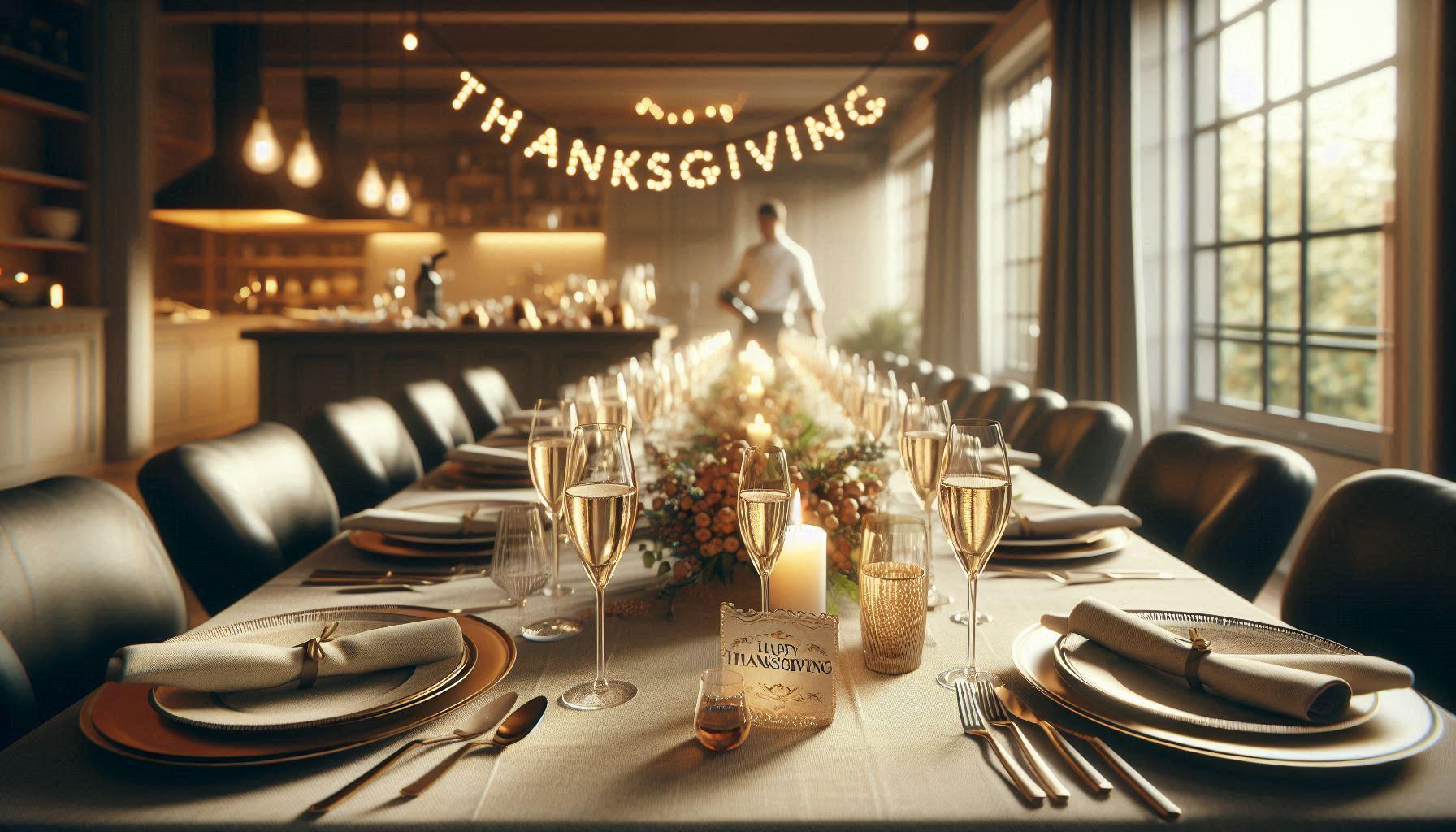 A Thanksgiving private dining event