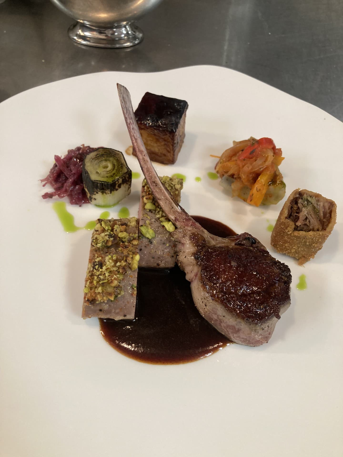 Dish by Chef Pierre Santer