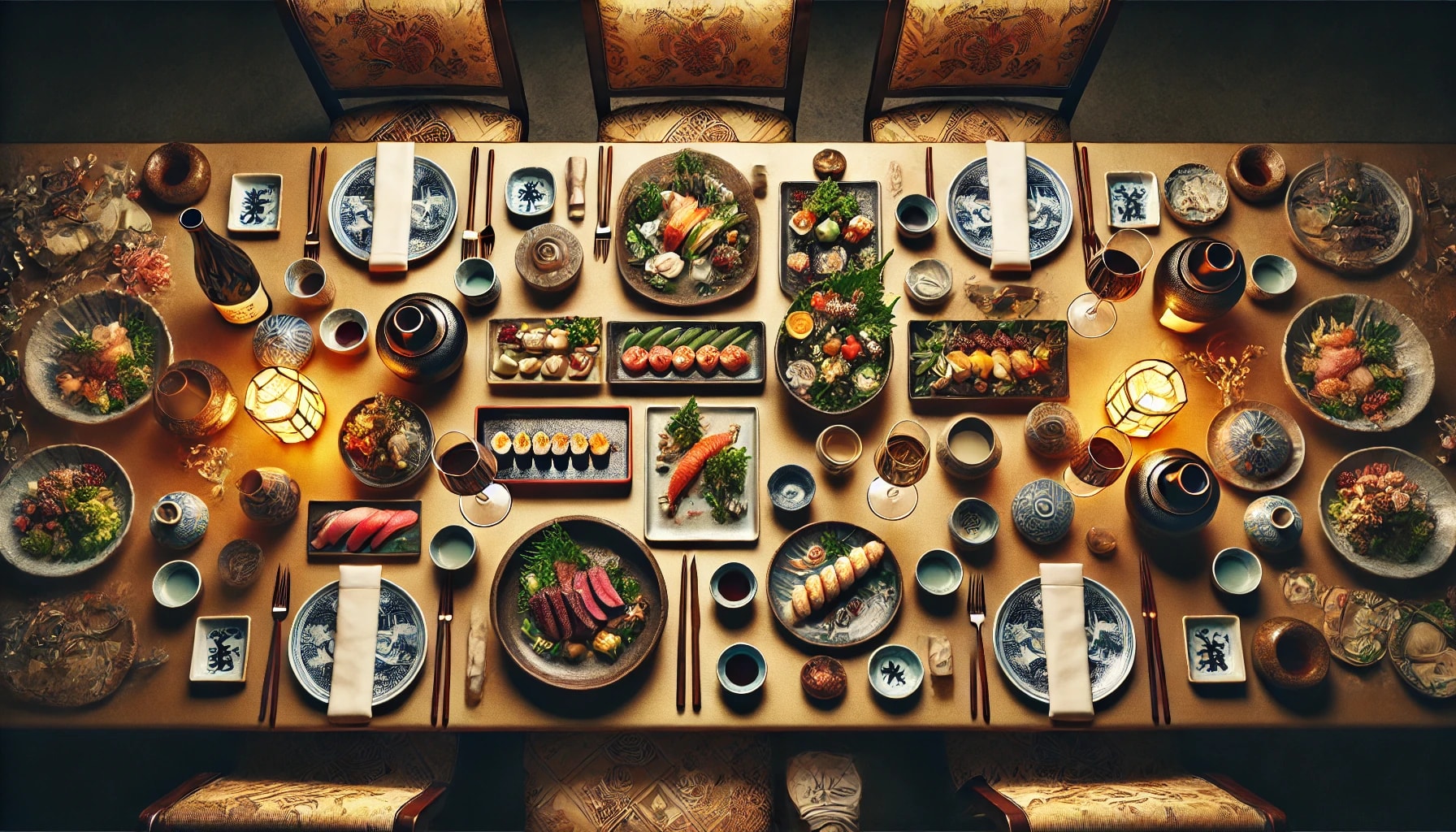 A private dining event with japanese cuisine