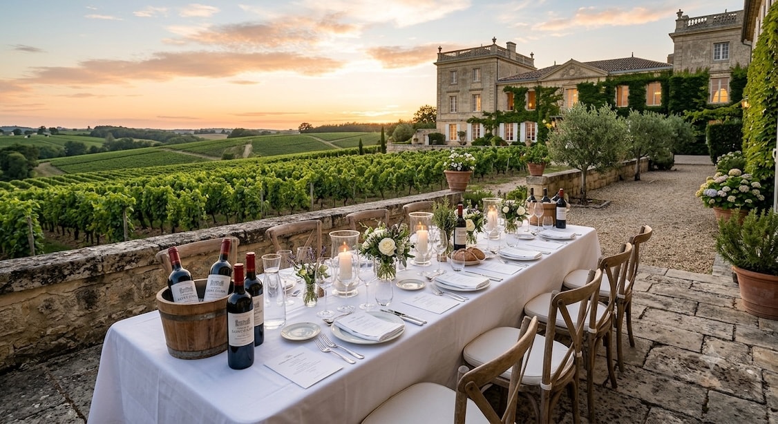 Dîner Privé à Bordeaux | Châteaux & Lieux