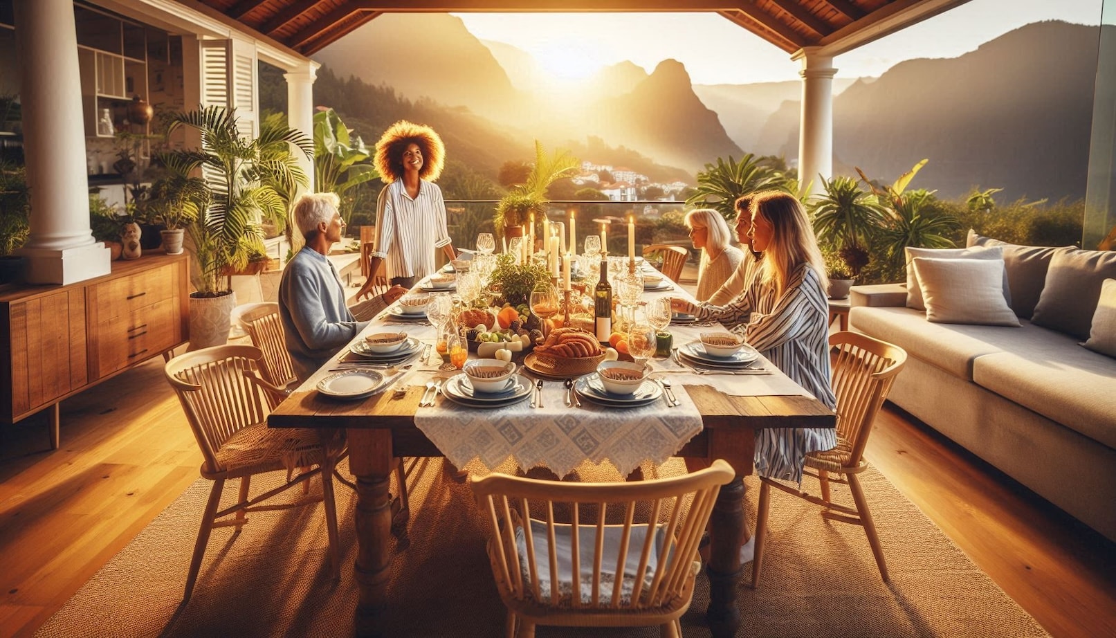 A private dinner occasion in the Azores