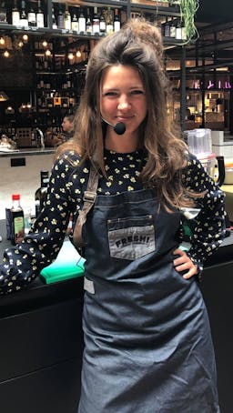 Charlotte Hansen, one of our workshop chefs