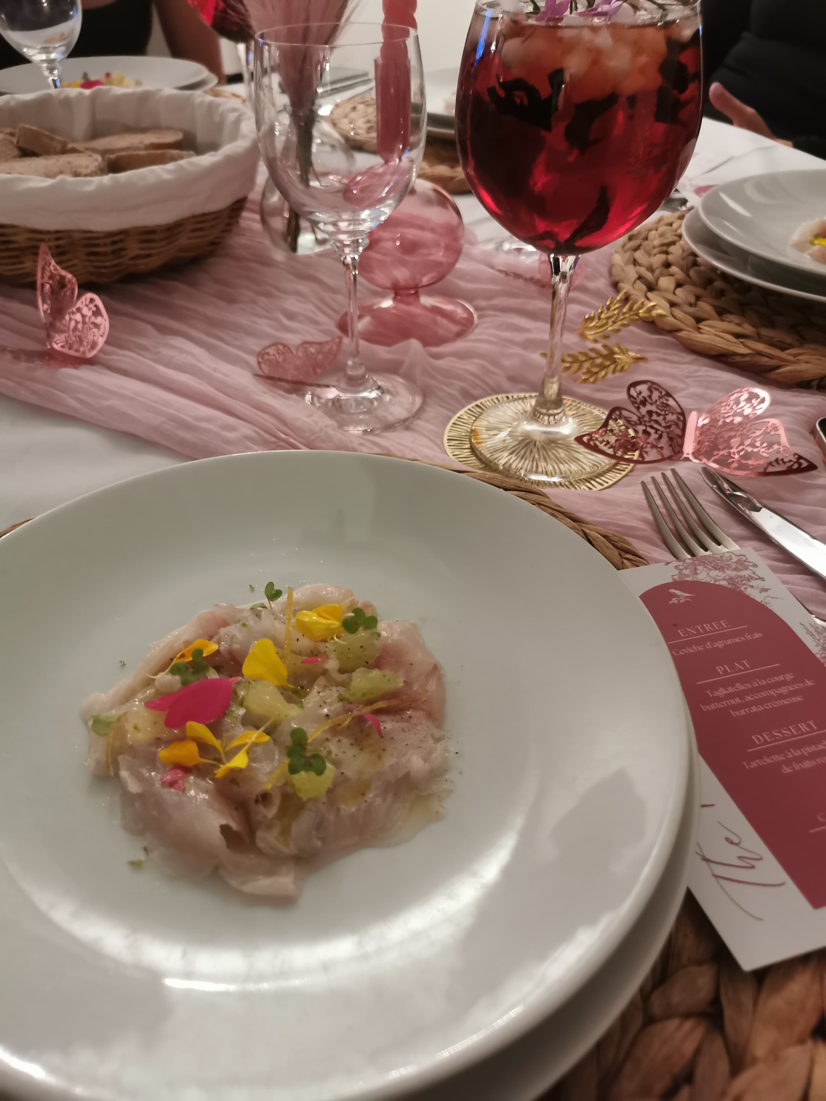 An amazing private dinner with Chef Melora