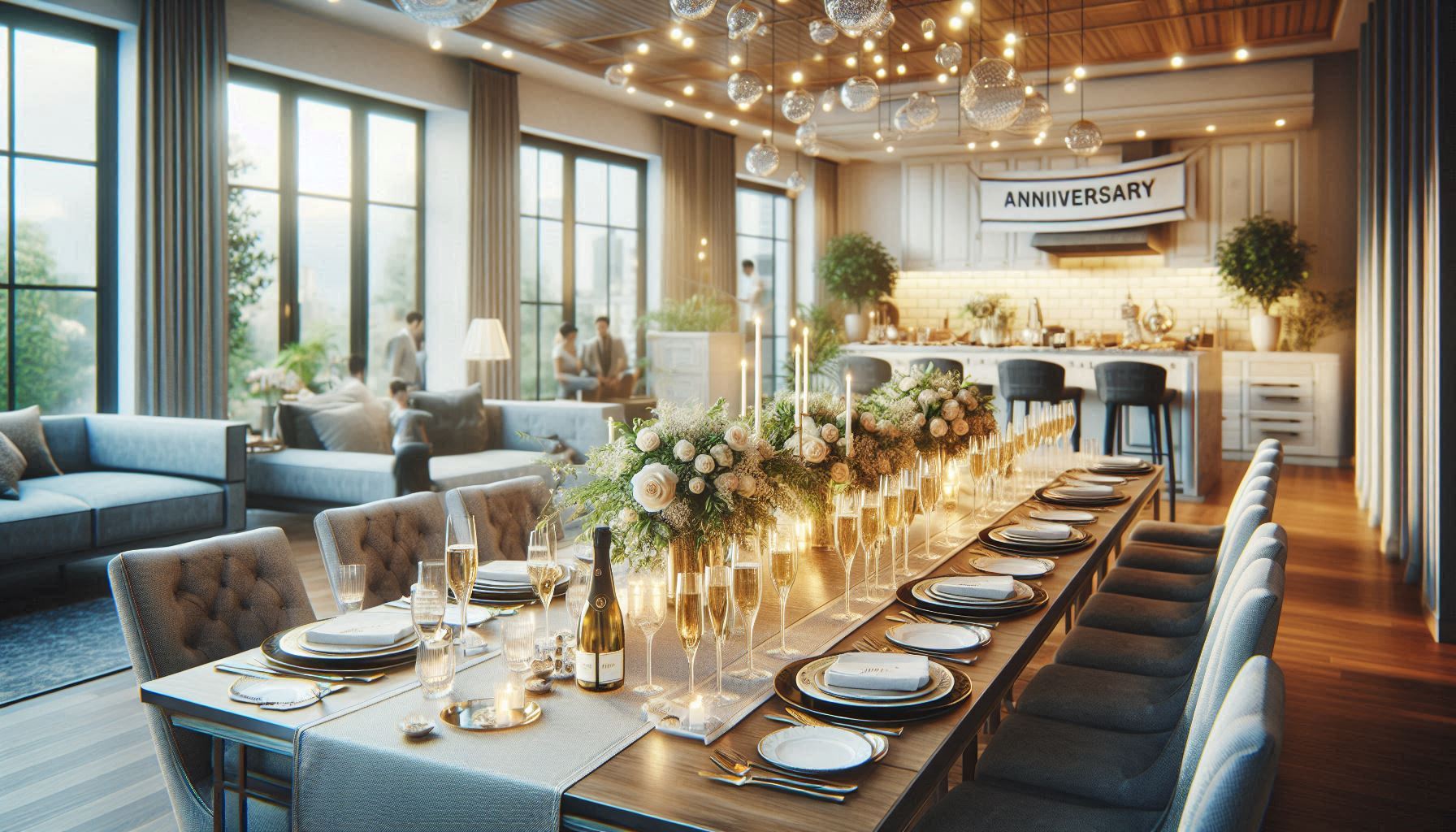 Catering-Event für einen Jahrestag