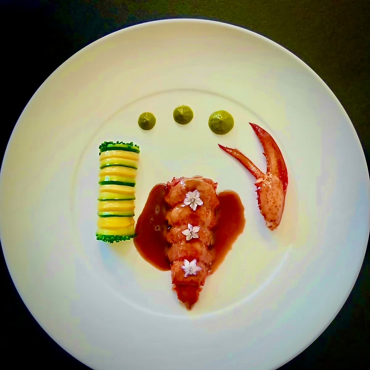Dish by Chef Umberto Caltabiano